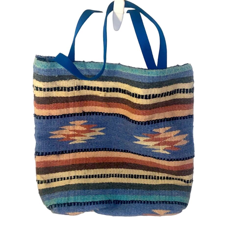 VNTG southwest style horse saddle blanket tote bag